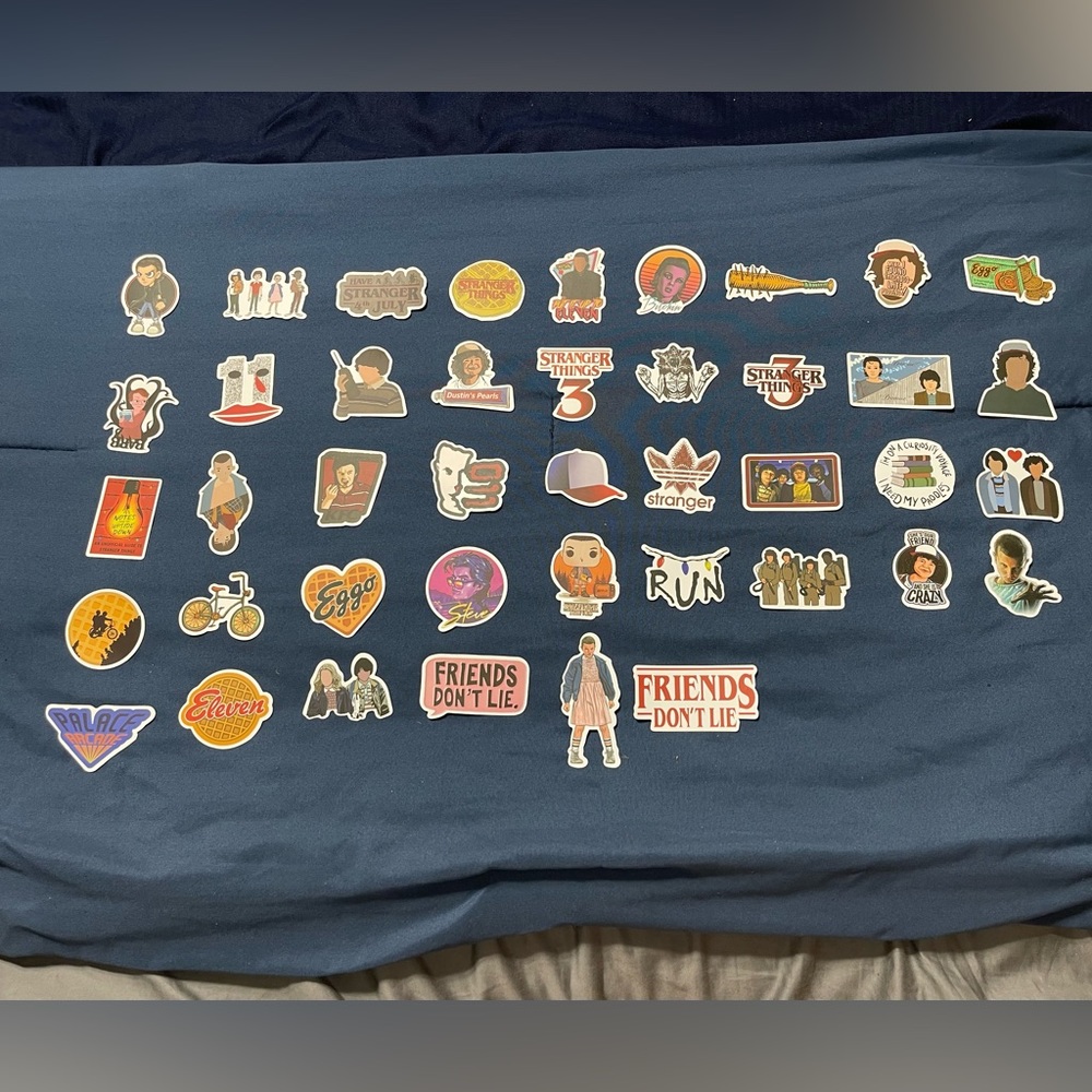 Stranger Things 42 Vinyl Stickers